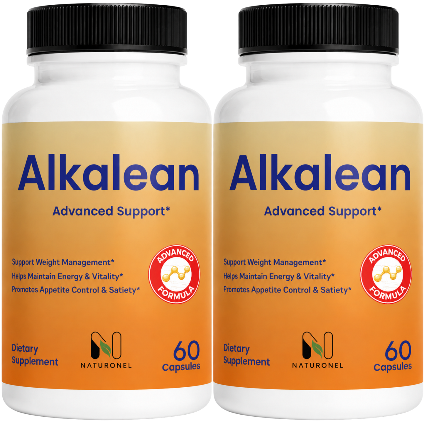 Alkalean Advanced Support Formula – Weight Management Supplement with Botanical Ingredients, Supports Energy & Vitality, Appetite Control & Satiety Support, Dietary Supplement 2 Bottle