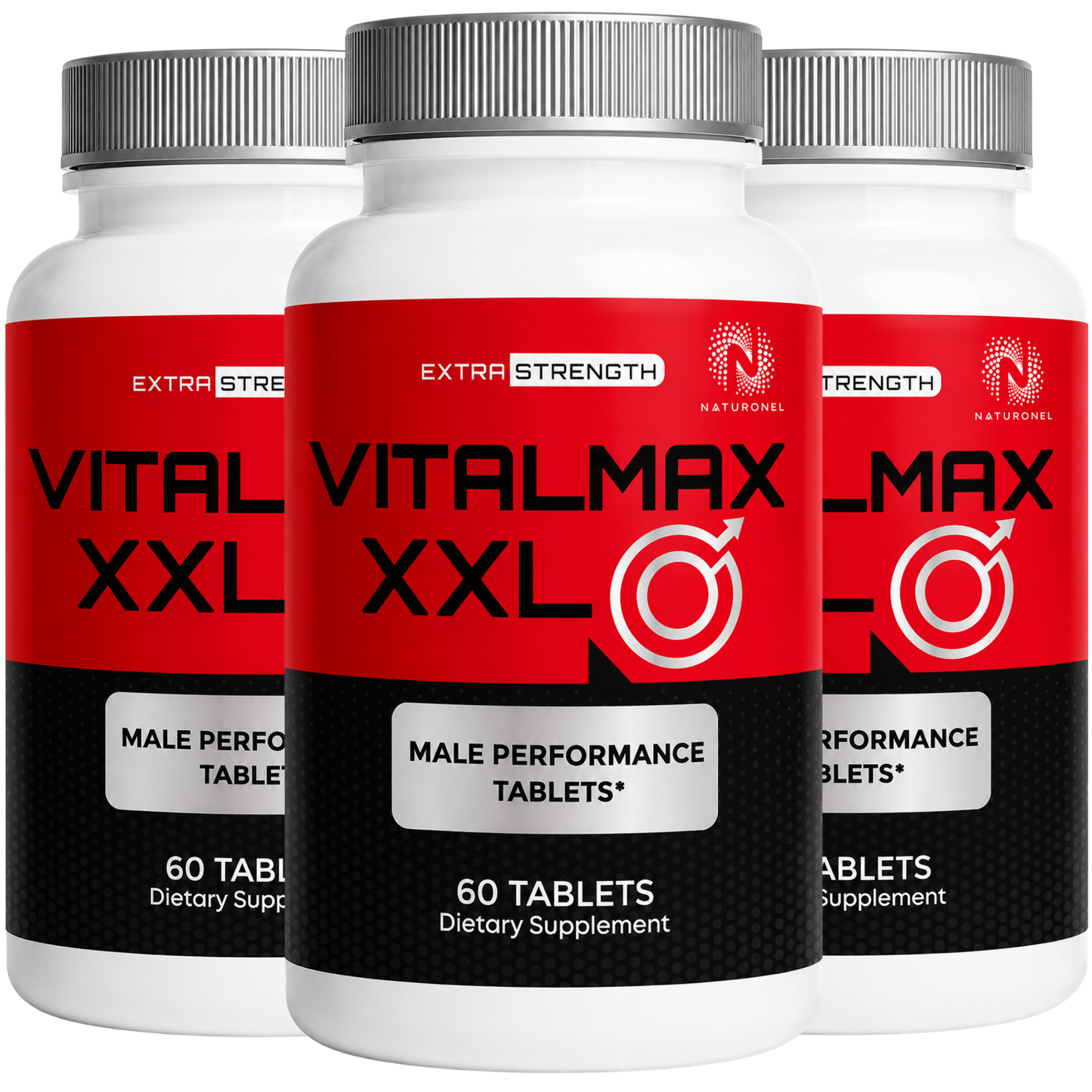 VitalMax XXL Male Performance Supplement for Men – Daily Men's Vitality Formula - 3 Bottle