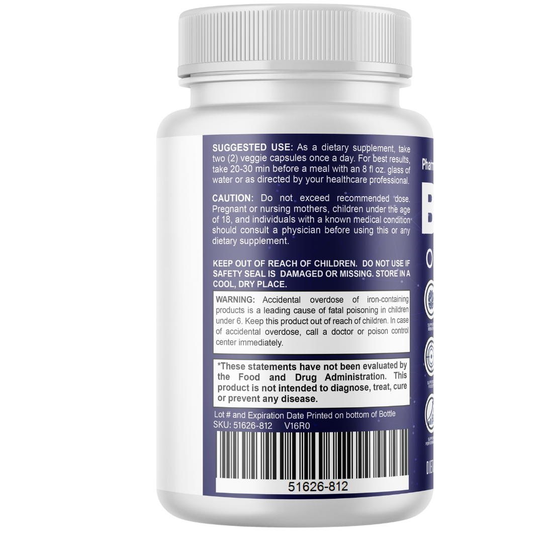 BDNF Memory & Focus Support, Brain Health Supplement 60 Capsules