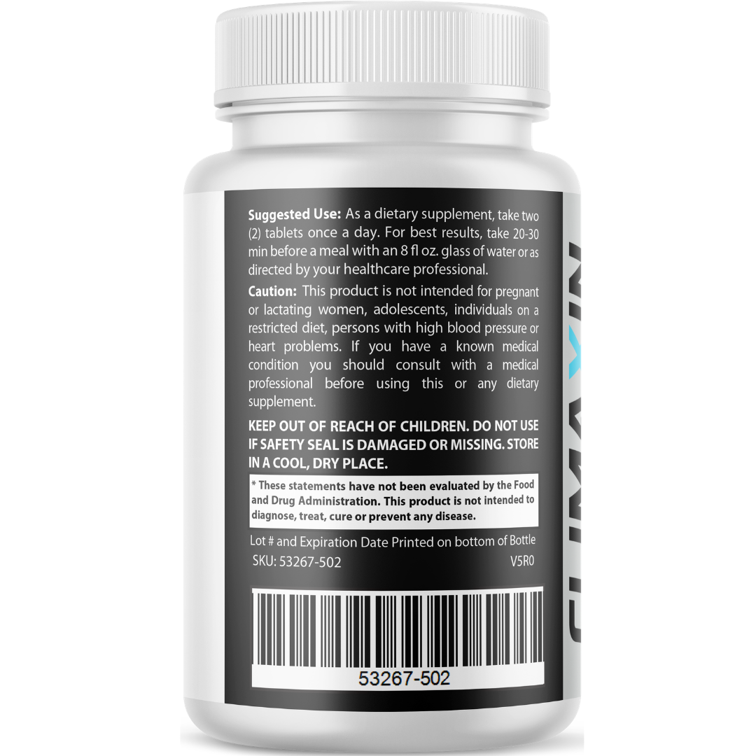 Climaxin Male Performance Support, Energy Support Formula 60 Tablets