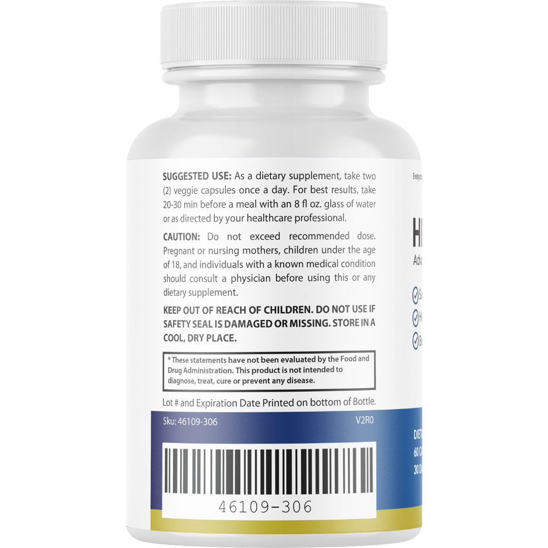 Herpafend Skin Health, Herpafend Pills for Healthy Clear Skin 60 Capsules