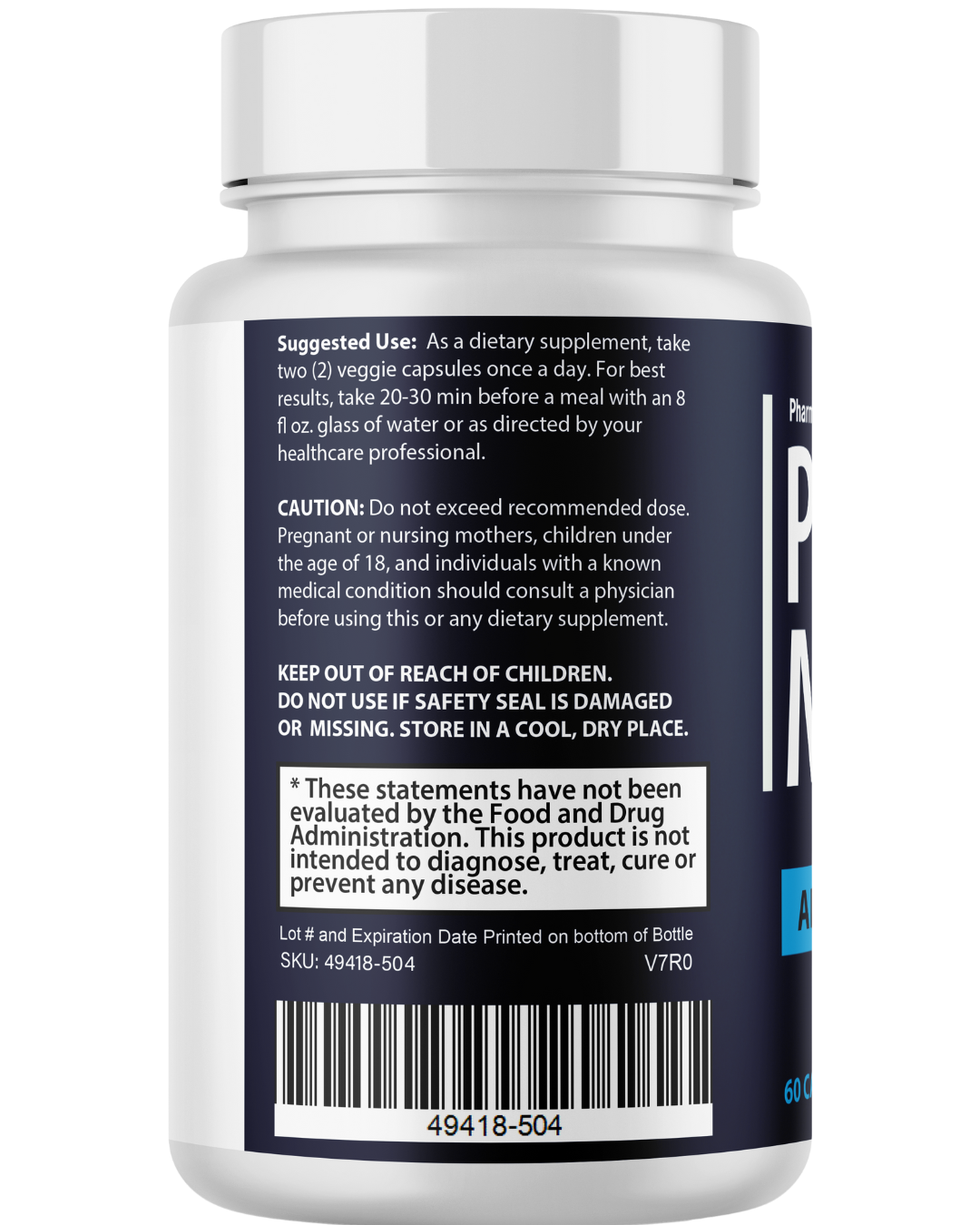 Prostate MAX Prostate Health Support Dietary Supplement Formula 60 Capsules