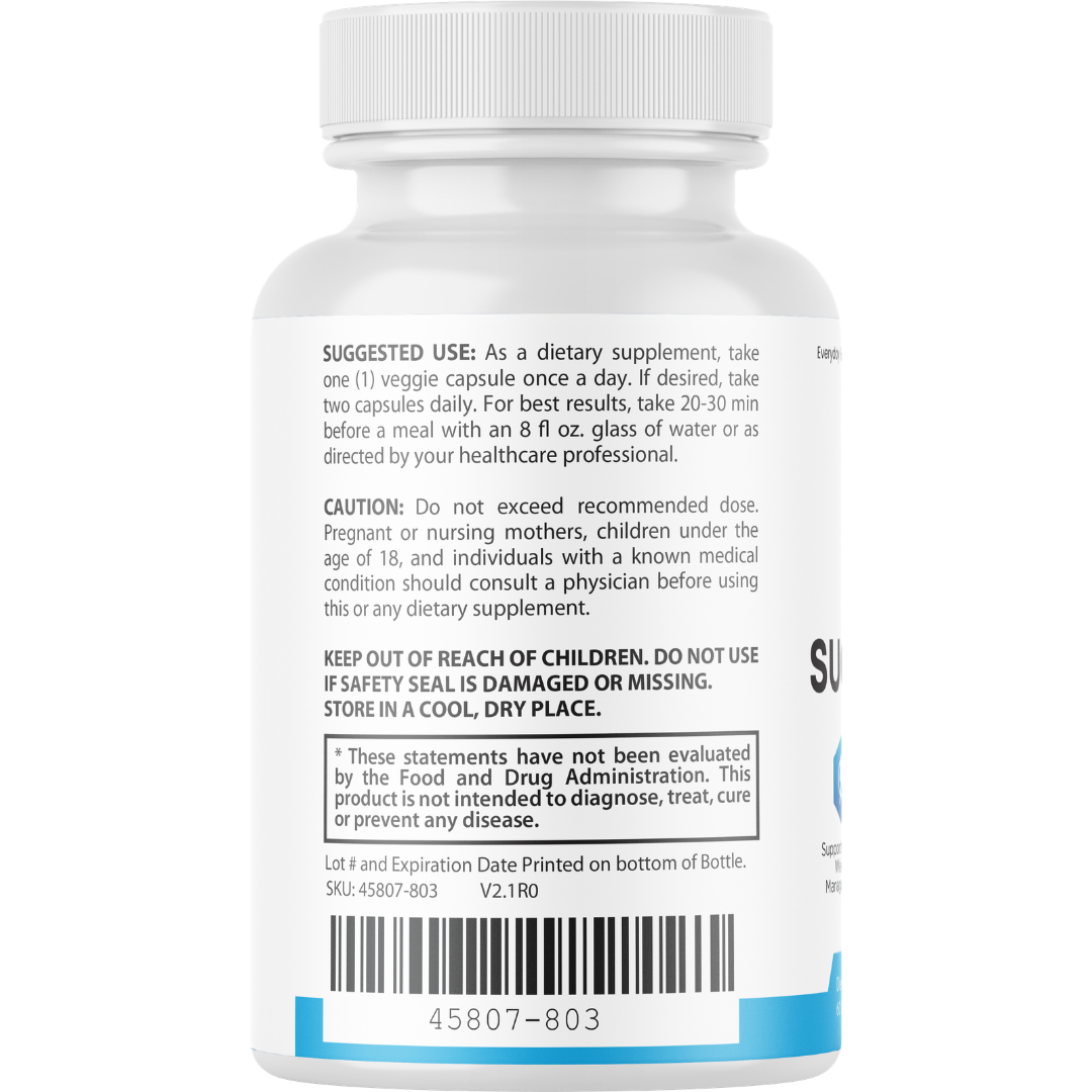 Sugar Switch Blood Sugar & Gut Health Support Supplement 60 Capsules