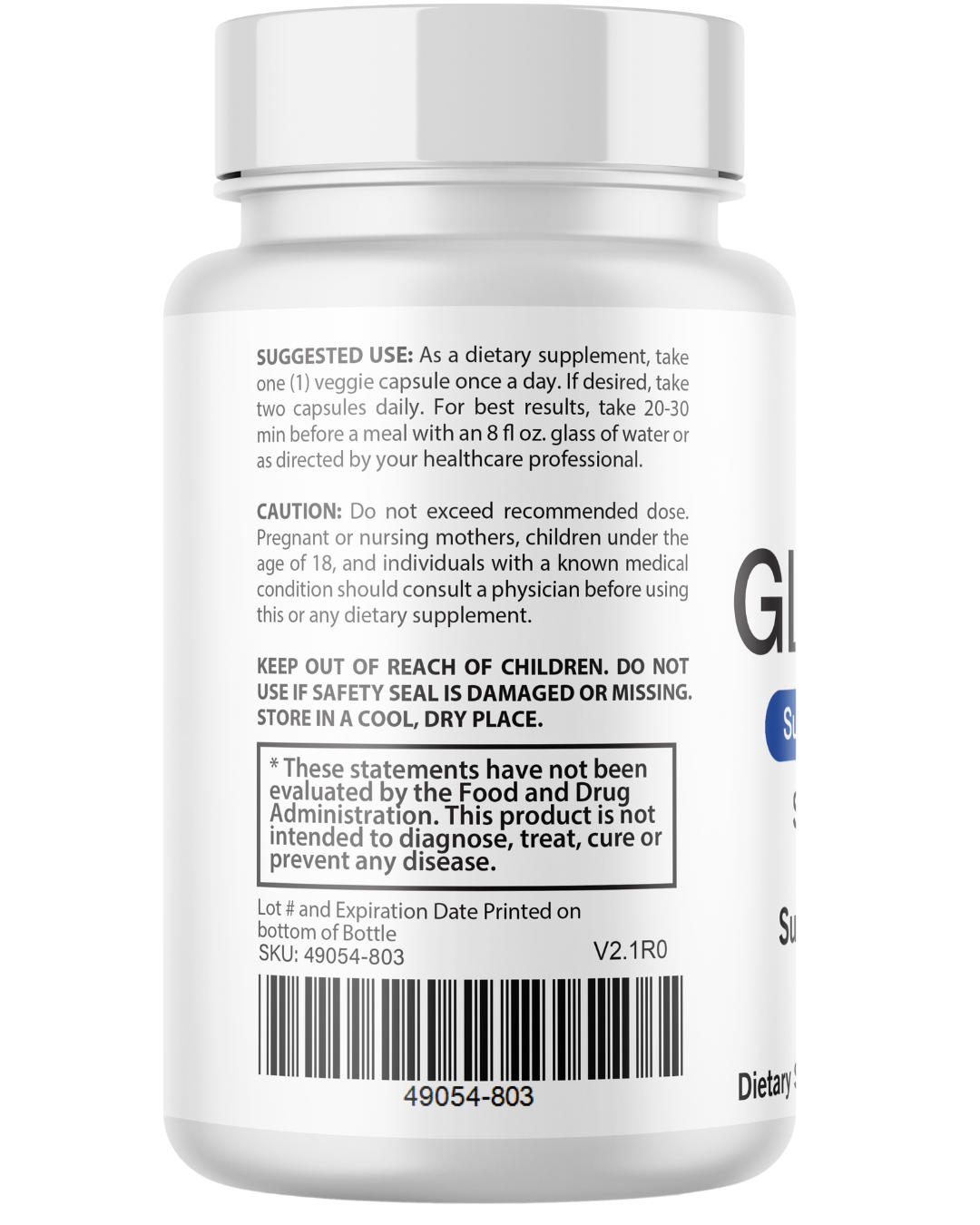Gluco Peace Blood Circulation Support, Healthy Blood Sugar- 60 Capsules