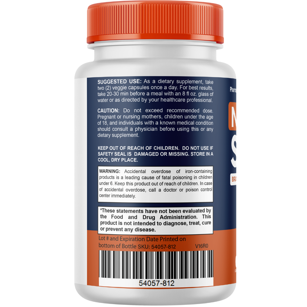 Neuro Salt Brain Focus Supplement Memory Energy Cognitive Support 60 Capsules