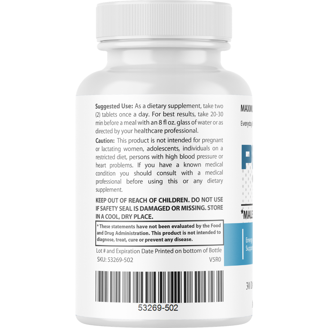Primal TRT Male Performance Support Supplement 60 Tablets