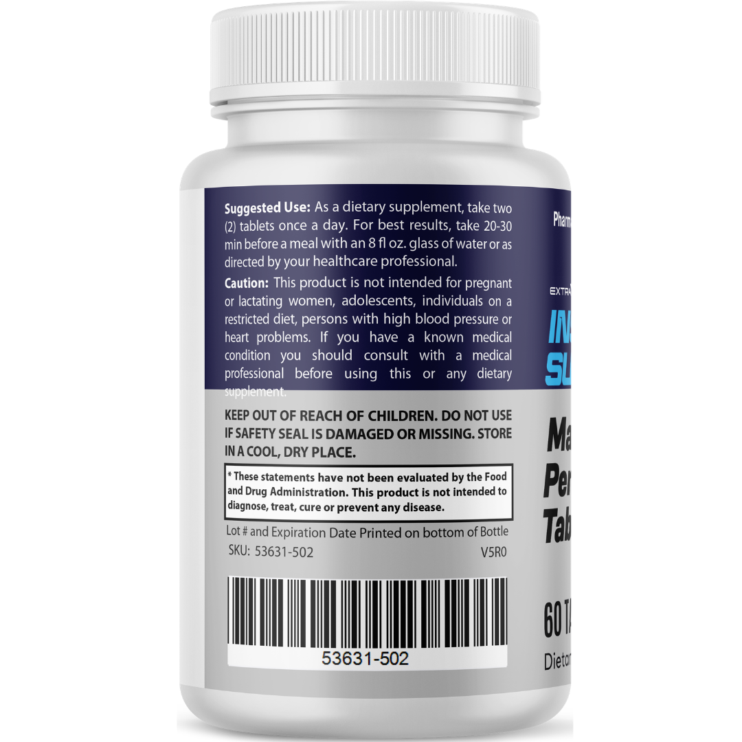 Insta SurgeXL Male Performance Supplement, Stamina Support 60 Tablets