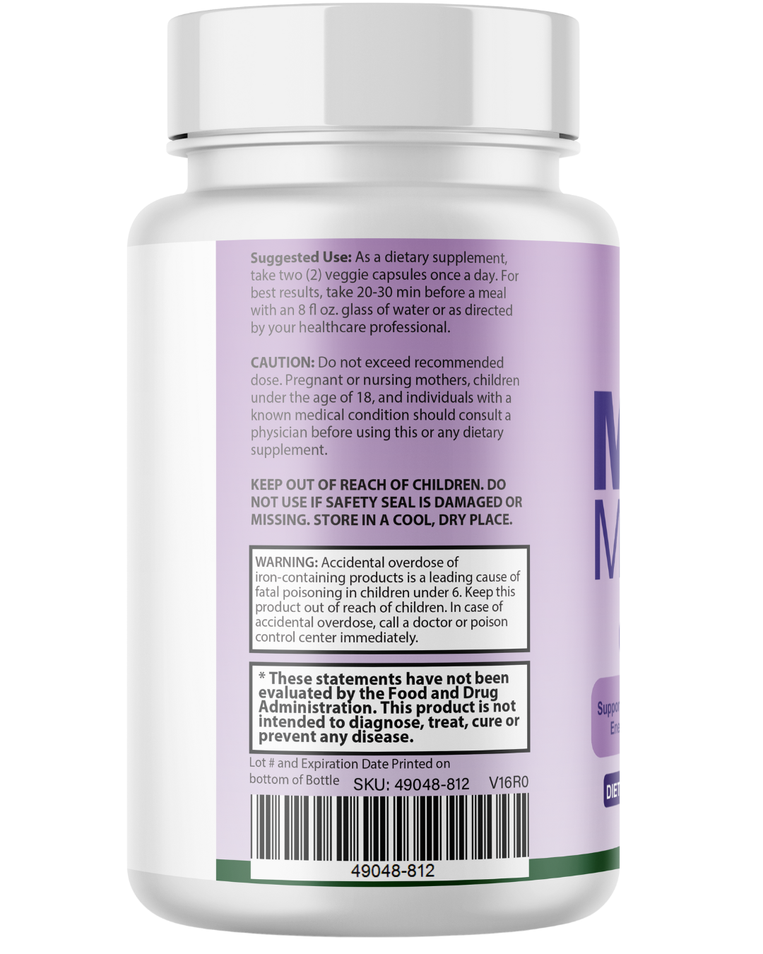 Memo Master Brain Support For Focus & Cognitive Supplement 60 Capsules