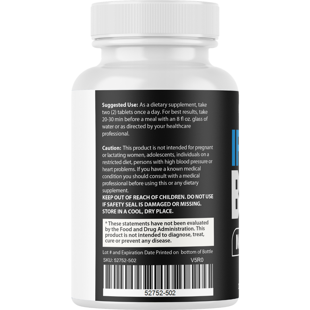 Iron Boost Max Male Performance Supplement, Vitality Support 60 Tablets