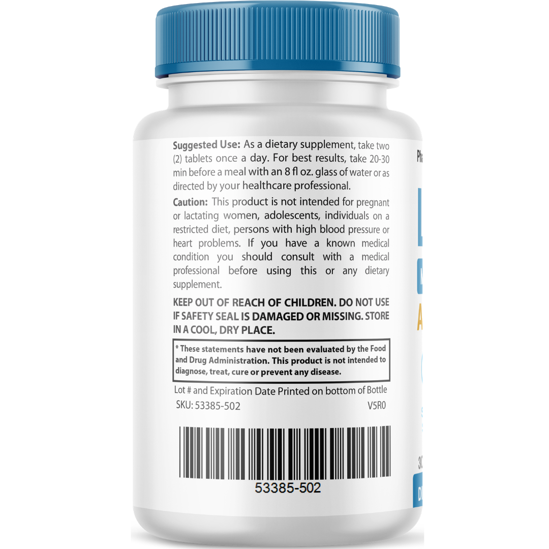 Libicade Male Performance Supplement, Energy Support 60 Tablets