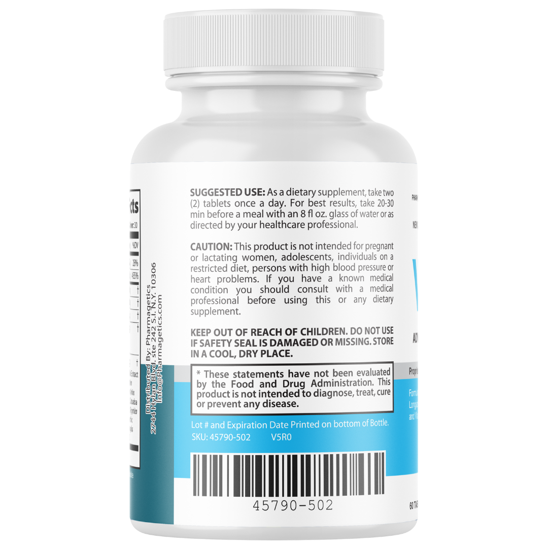 Vialis Advanced Male Performance Support Formula 60 Tablets