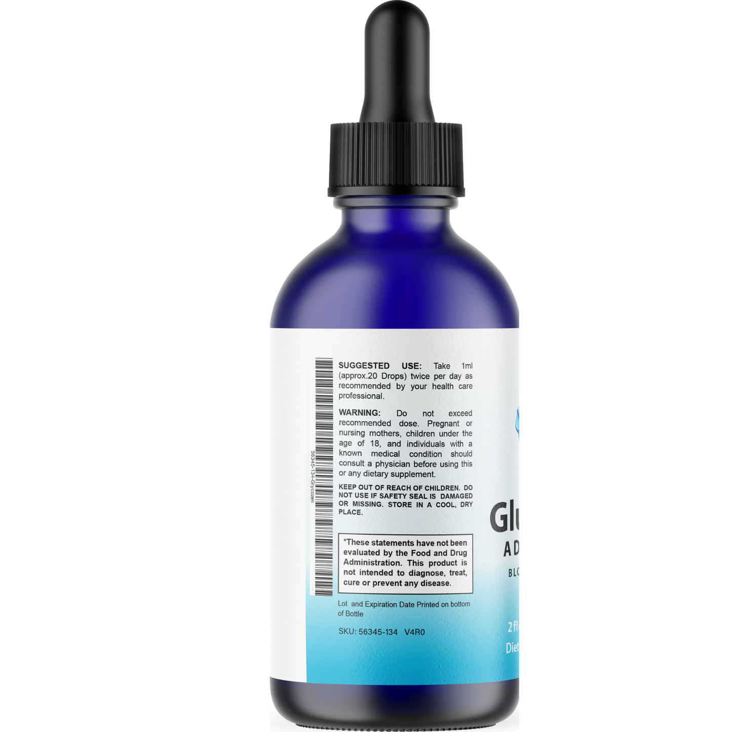 GlucoZen (12 Pack) Advanced Blood Support Drops – Liquid Dietary Supplement with L-Arginine HCl, L-Glutamine & L-Tryptophan