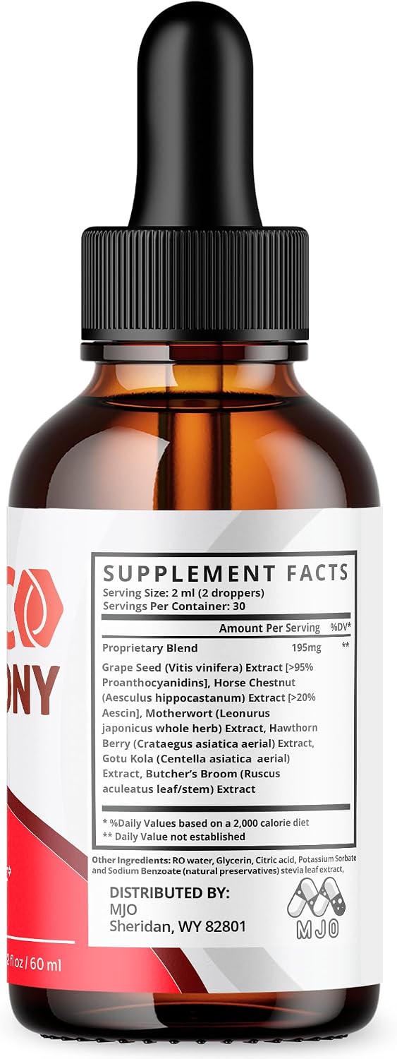 Glyco Harmony Drops, Official Glyco Harmony Liquid Supplement with All Natural Ingredients, GlycoHarmony Blood Support Max Strength Health & Wellness Vitamin Supplement (5 Bottle Bundle, 150 Servings)