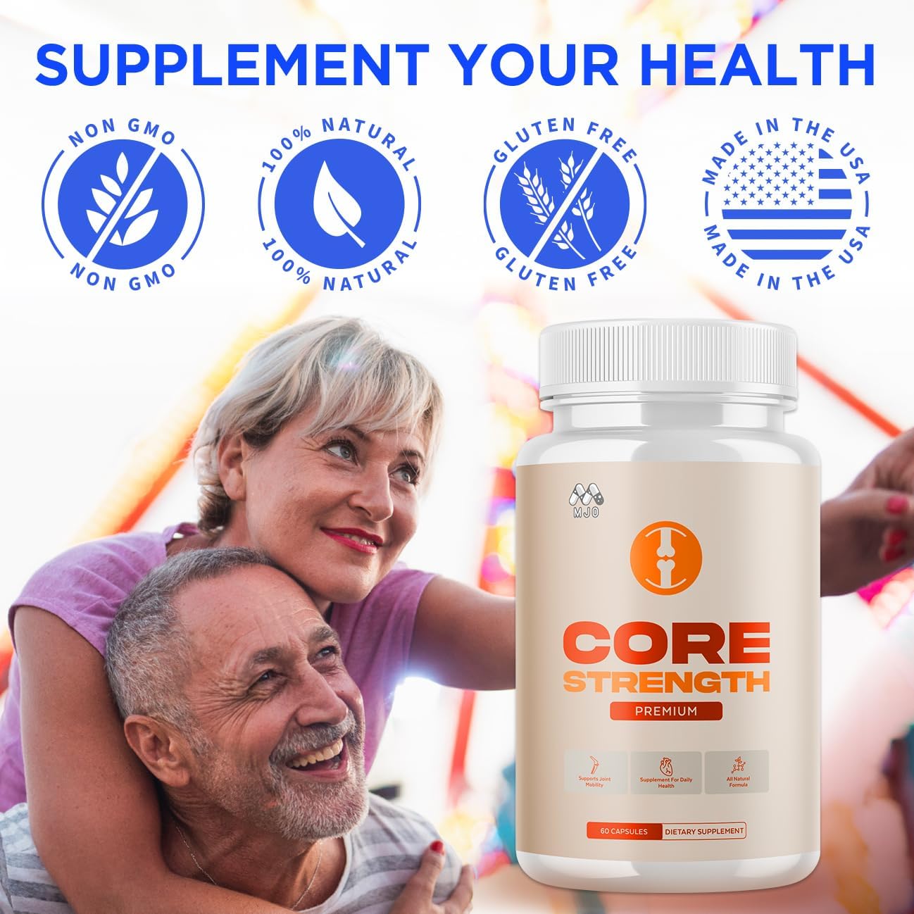 (3 Pack) Core Strength Supplement for Joint Support, Official Core Strength Joint Pills with All Natural Ingredients, Advanced Health & Wellness Support with Max Strength Multivitamins (180 Capsules)