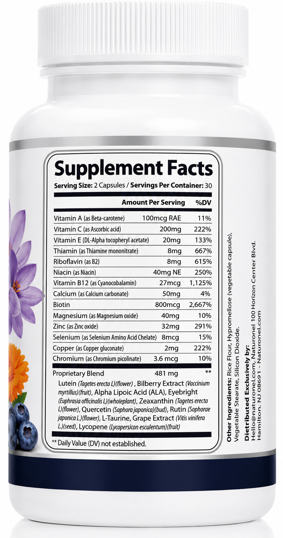Neurobella 15 in 1 advanced eye formula - 60 capsules