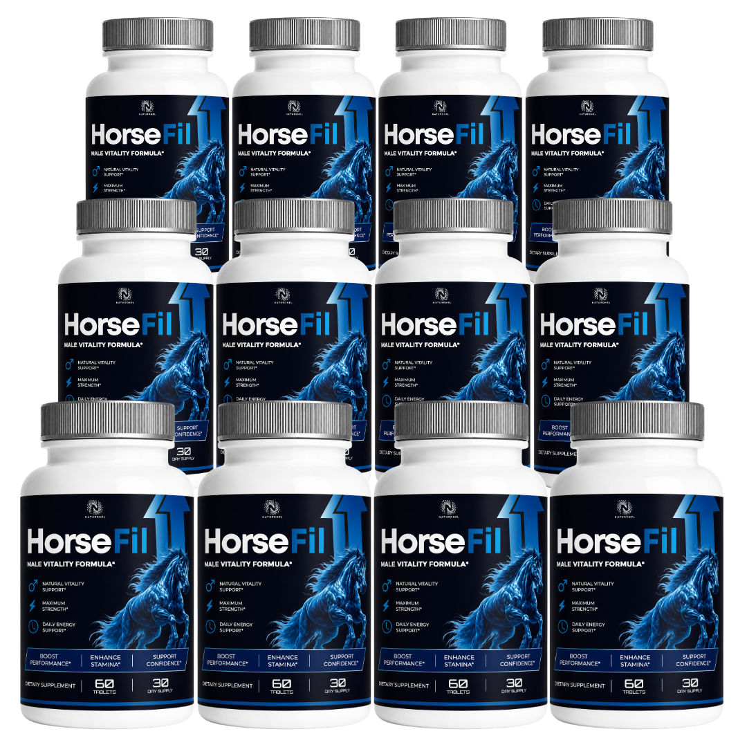 HorseFil Male Vitality Formula – Daily Men's Wellness Supplement with Longjack, Maca, L-Arginine, Tribulus, Ginseng & Zinc, Performance & Stamina Support