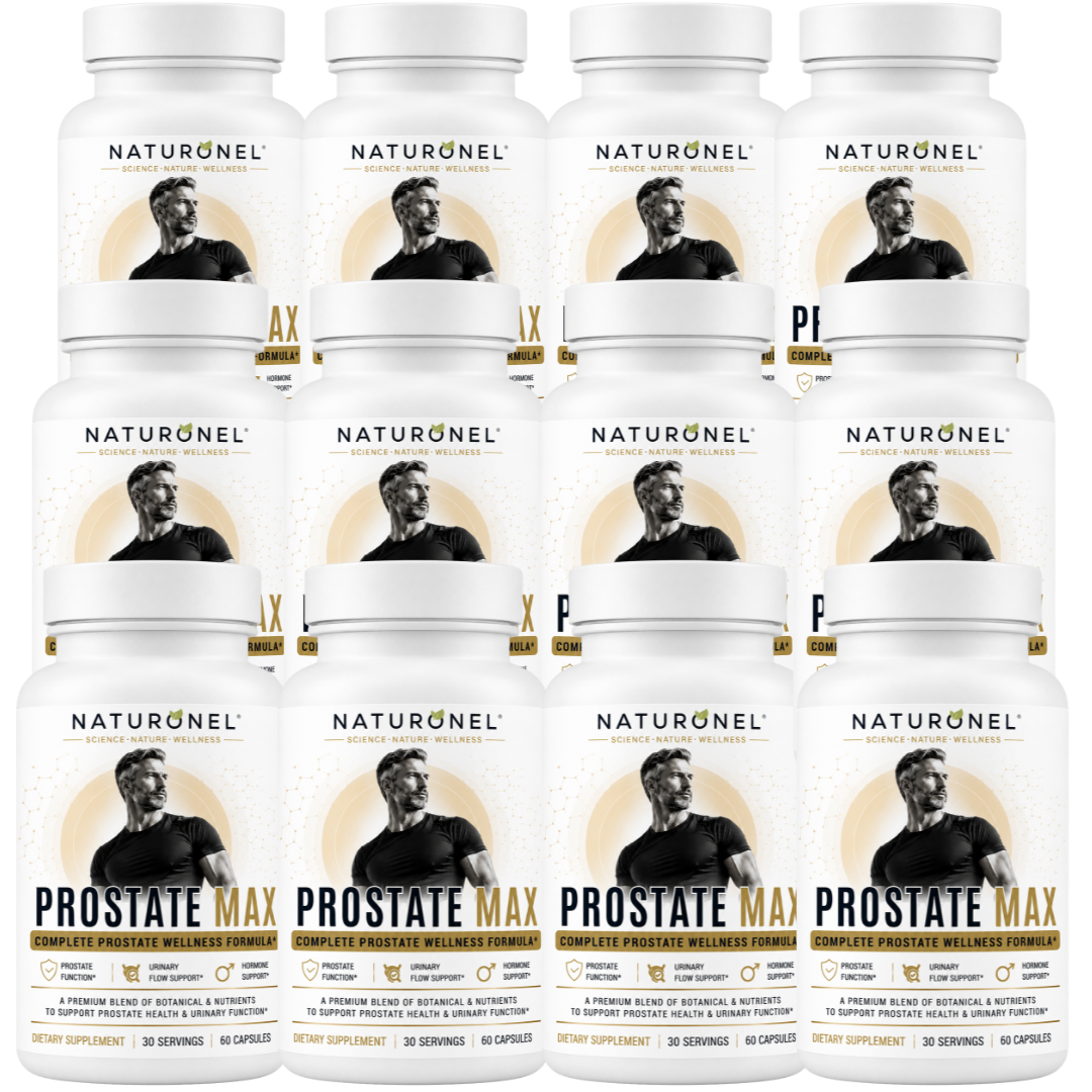 Prostate Max for Men - Advanced Prostate Support with Saw Palmetto 200mg, Pygeum, Plant Sterols, Mushroom Blend, Zinc & Selenium - Supports Urinary Flow, Bladder Health & Prostate Wellness - 60 Capsules
