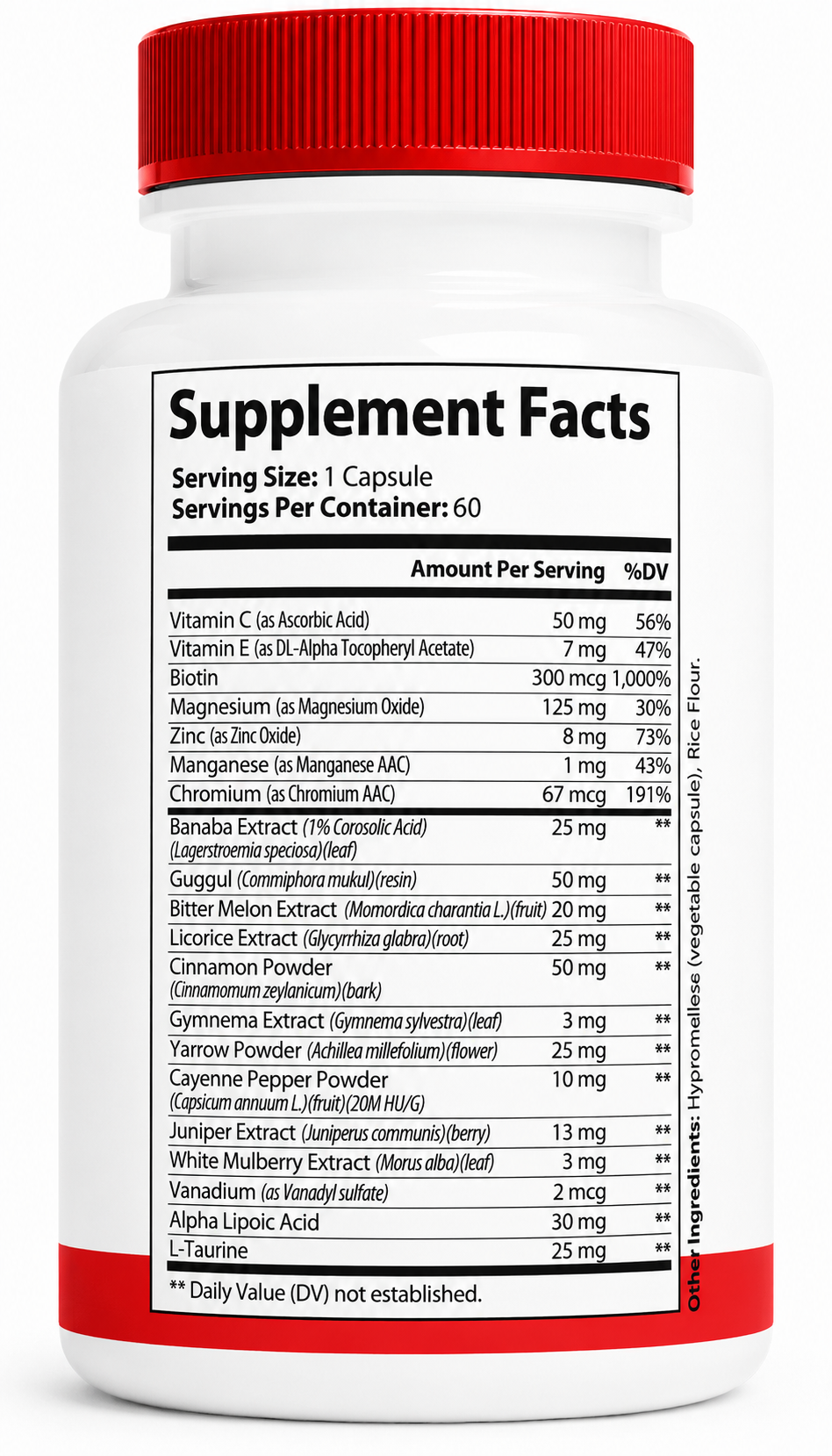 Gluco+ Capsules – Maximum Absorption Formula with Vitamins, Minerals & Botanical Ingredients, Daily Metabolism Support Supplement - 5 Bottle