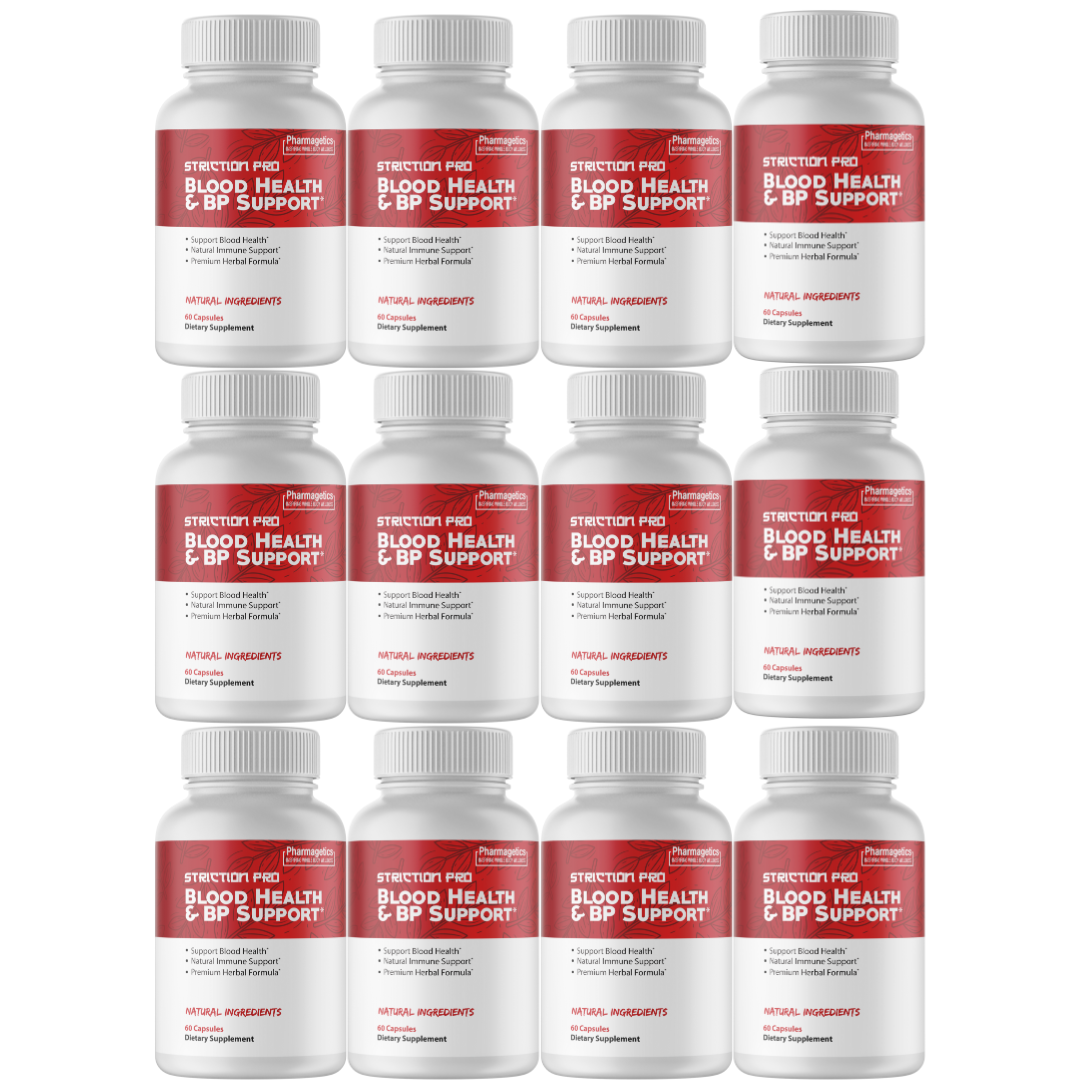 Striction Pro Blood Sugar Health Support Supplement 60 Capsules