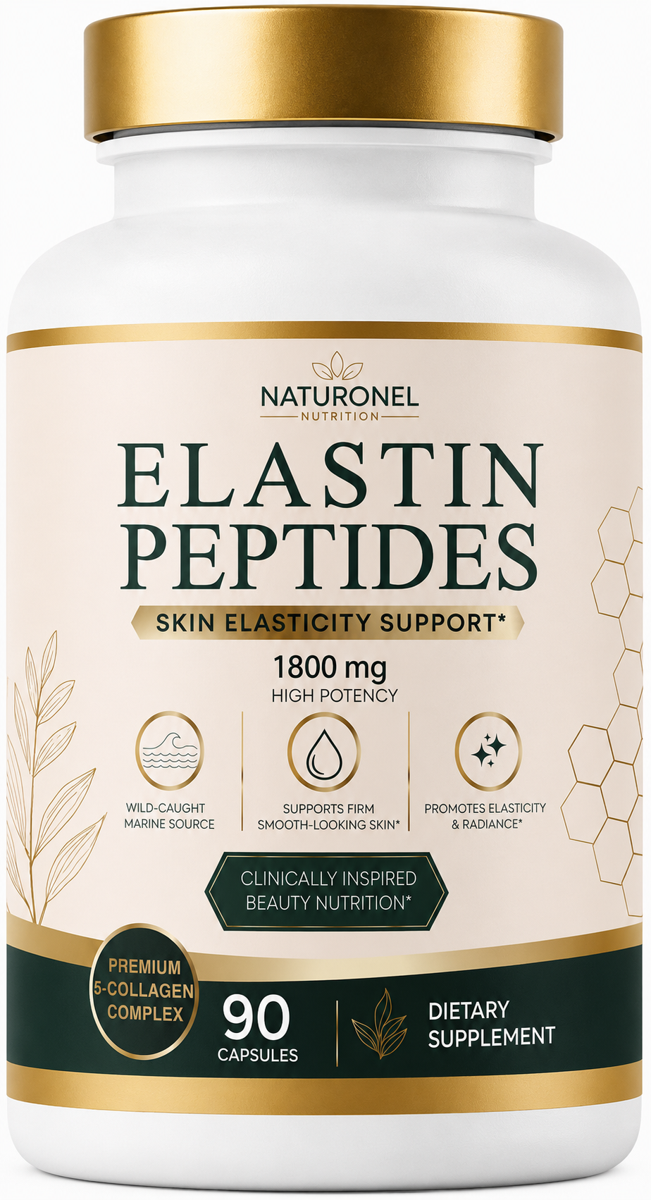 Naturonel Elastin Peptides - 90 Capsules