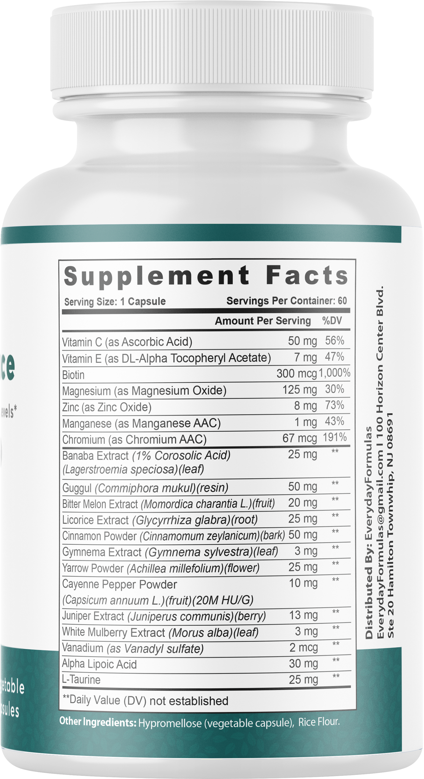 Sugar Balance Blood Sugar Health Support Supplement 60 Capsules