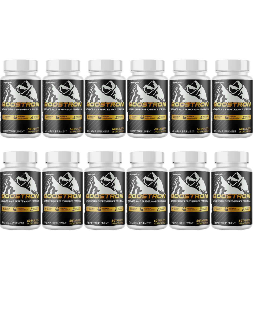 Boostron Advanced Performance Formula For Men, Energy Support 60 Capsules