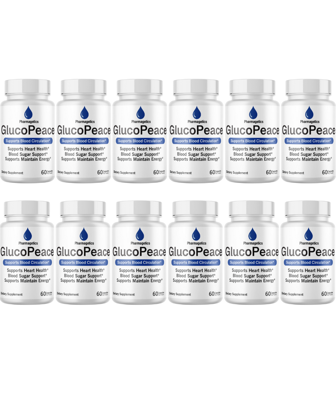 Gluco Peace Blood Circulation Support, Healthy Blood Sugar- 60 Capsules