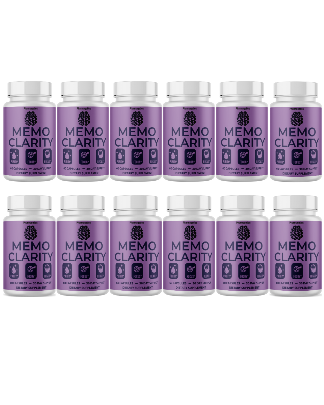 Memo Clarity Healthy Brain Support Supplement, Memory Health 60 Capsules