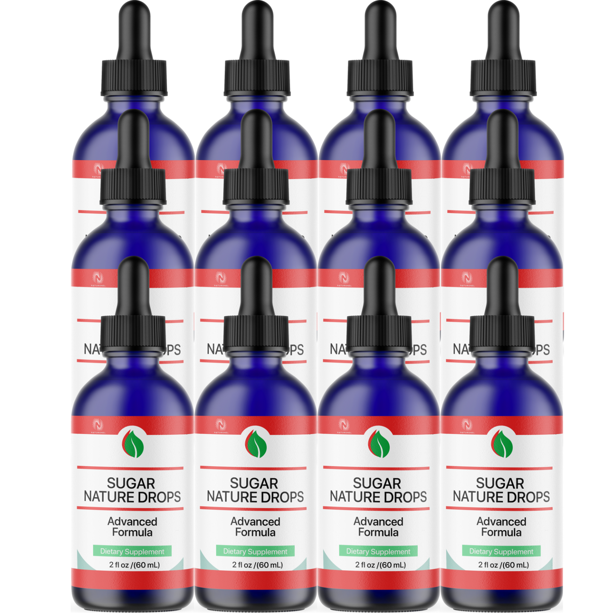 Sugar Nature Drops (12 Pack) – Glucose & Metabolic Support Formula with Amino Acid Blend