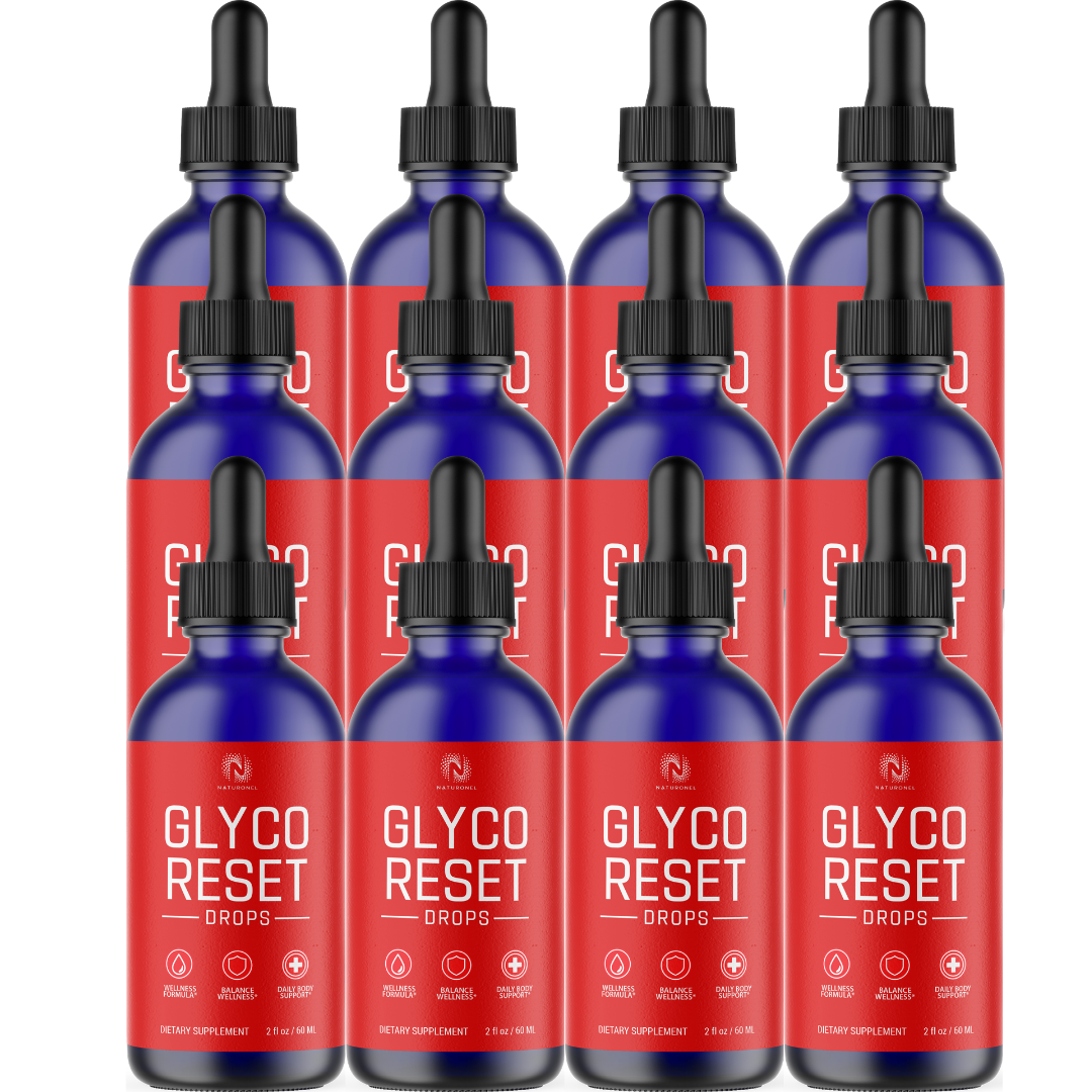 Glyco Reset Drops (12 Pack) – Advanced 3-in-1 Amino Acid Wellness Formula with L-Arginine, L-Glutamine & L-Tryptophan – Daily Balance & Body Support – Lemon Flavor
