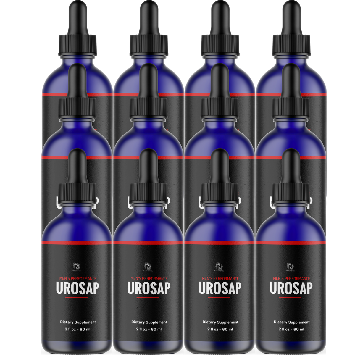 UROSAP Men’s Performance Drops (12 Pack) – Men’s Vitality, Stamina & Performance Support, L-Arginine, L-Glutamine & L-Tryptophan