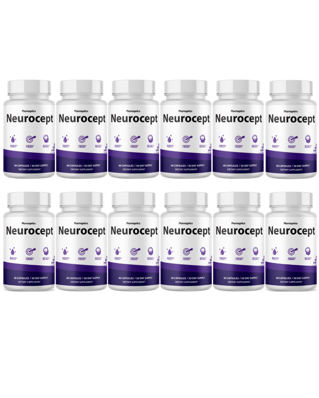 Neurocept Brain Health Support Dietary Supplement 60 Capsules