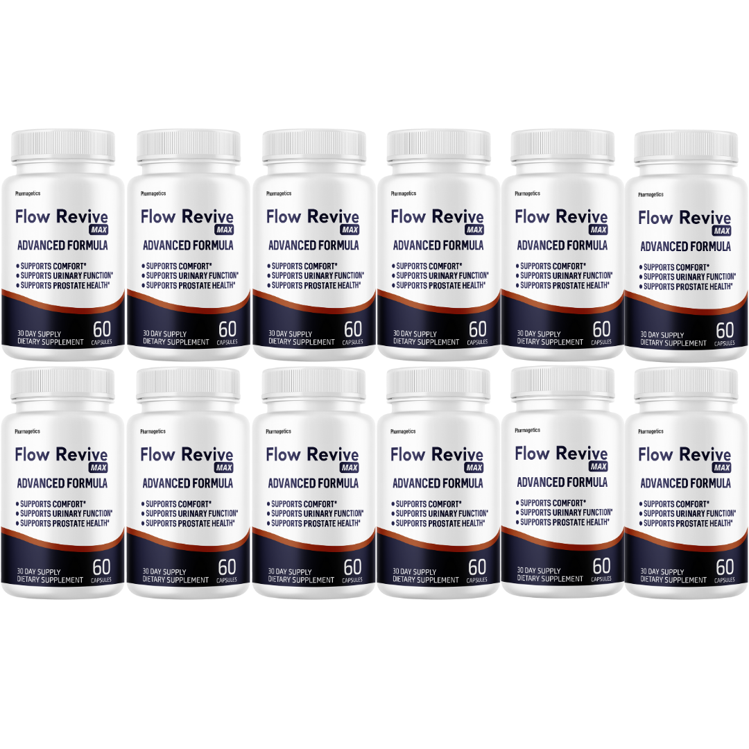 Flow Revive Max Prostate Health Supplement,  Urinary Support 60 Capsules