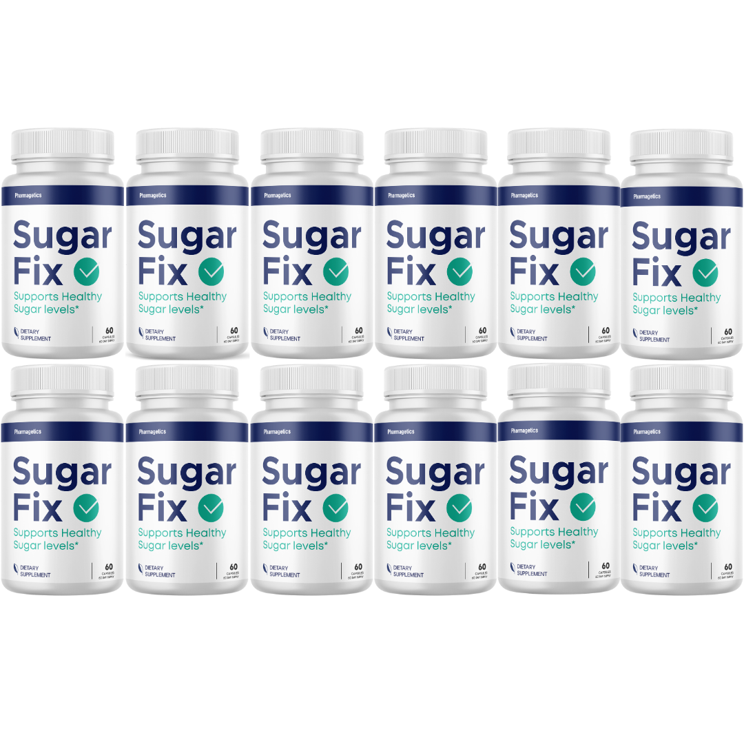 Sugar Fix Healthy Blood Sugar Support, Blood Sugar Formula 60 Capsules