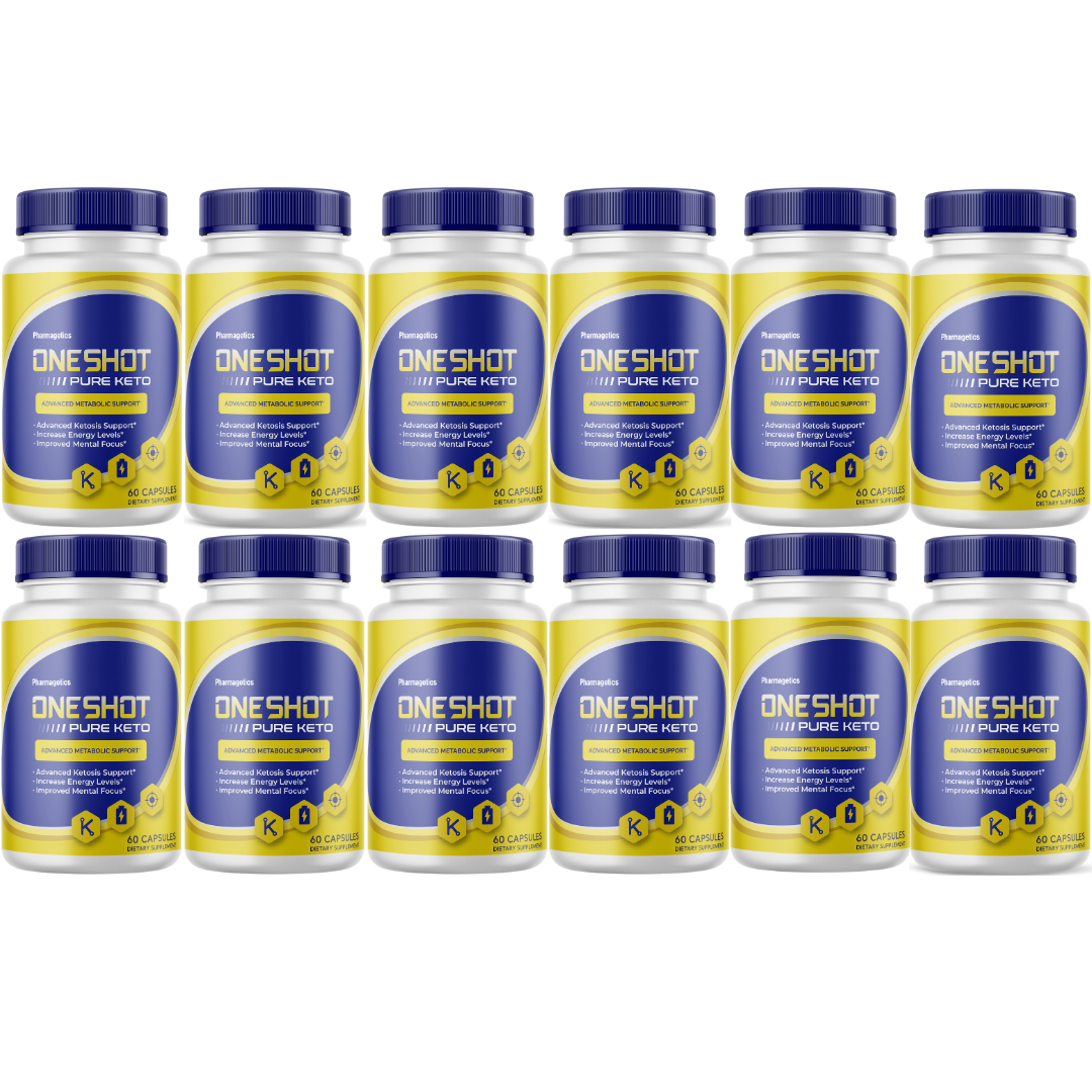 OneShot Pure Keto Supplement, Advanced Ketosis Support 60 Capsules