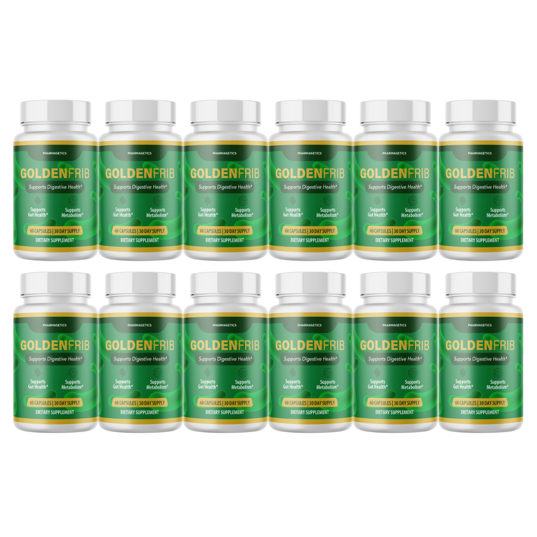 GoldenFrib Formula for Probiotic and Gut Health Support 60 Capsules