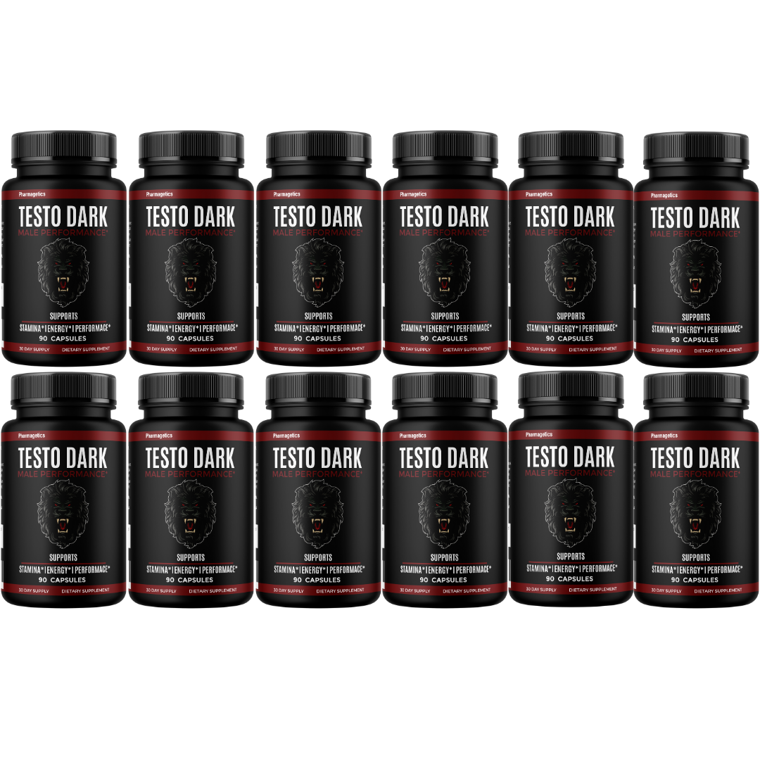 Testo Dark Male Performance Supplement, Stamina Support 90 Capsules