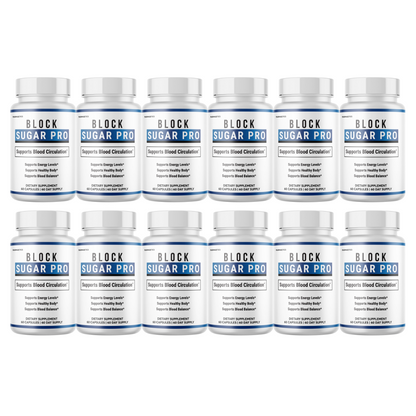 Block Sugar Pro Blood Circulation Support, Blood Balance 60 Capsules
