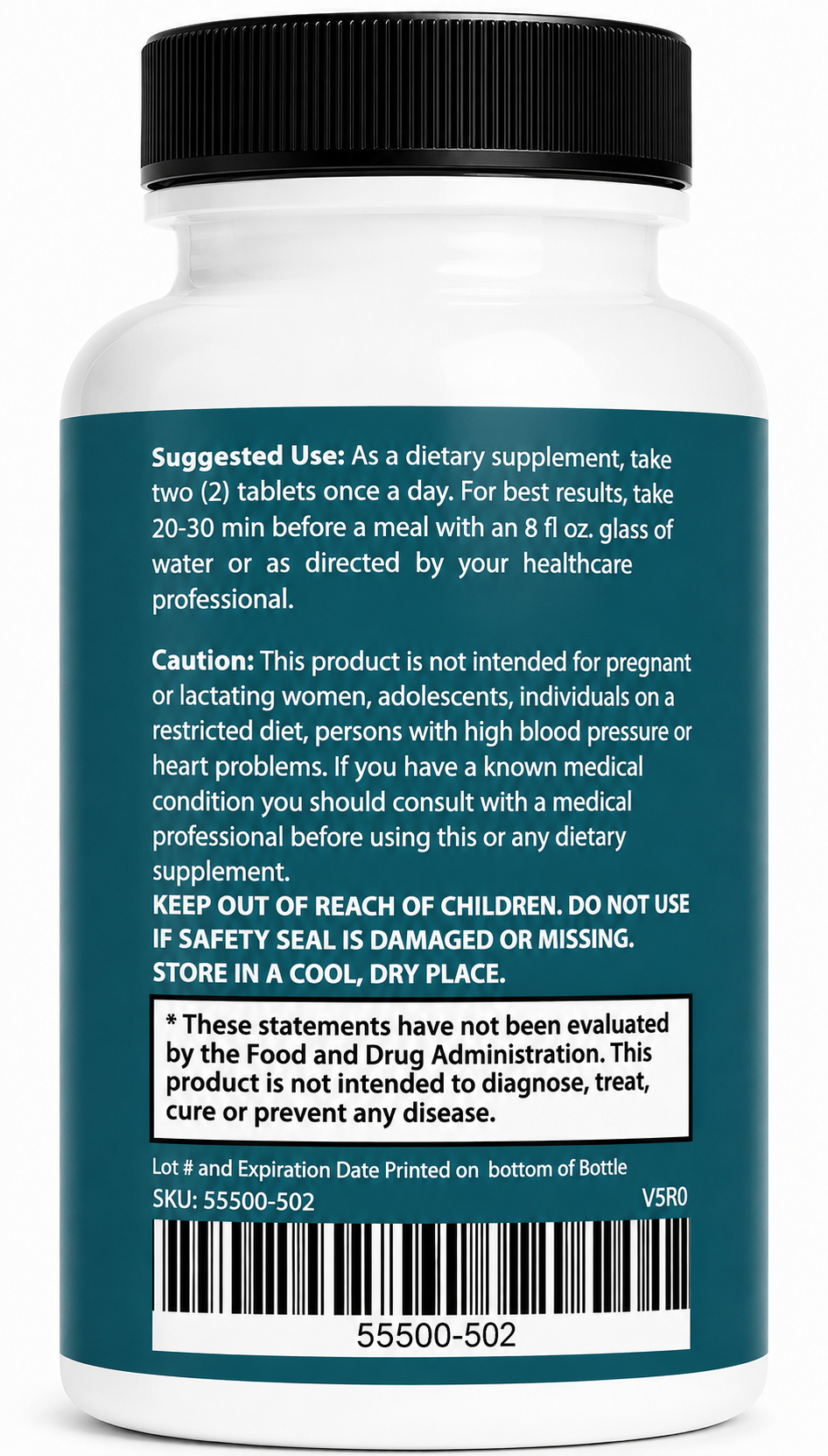 T-Strive Male Performance Supplement for Men – Daily Vitality Formula with Herbal & Nutrient Blend - 6 Bottle