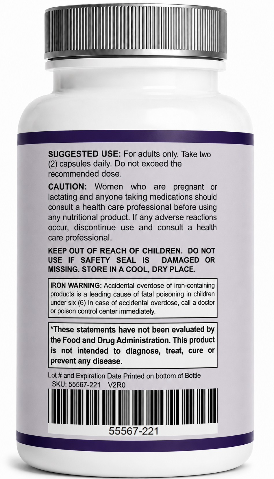 Derma Pure Skin Health Supplement – Advanced Skin Care Formula for Youthful Glow, Hydration & Smooth Skin Appearance, Dietary Supplement - 5 Bottle