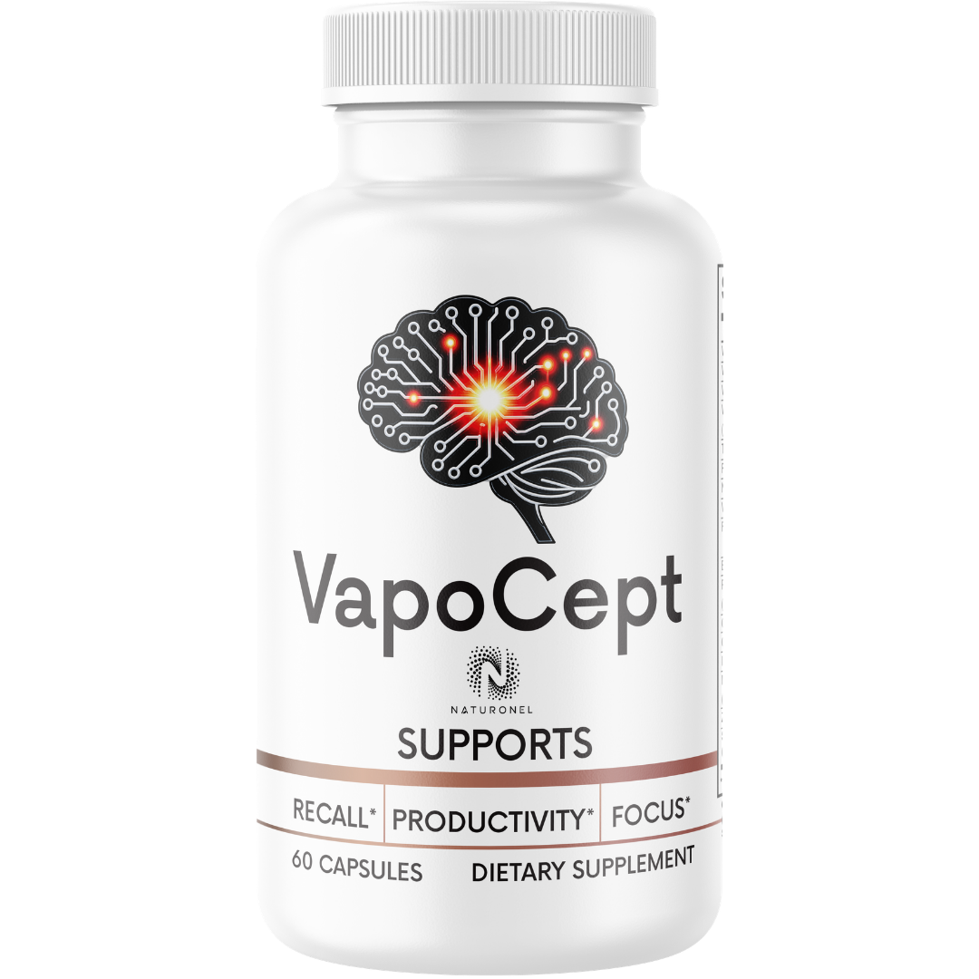 VapoCept Brain Health Supplement – Nootropic Formula with DMAE, Bacopa, Green Tea & GABA for Memory, Focus, Mental Clarity & Cognitive Performance