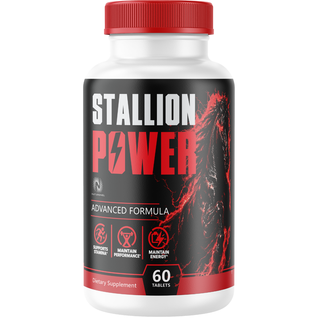 Stallion Power – Advanced Men's Vitality Supplement with Longjack, L-Arginine, Ginseng, Maca & Zinc – Energy & Endurance Support