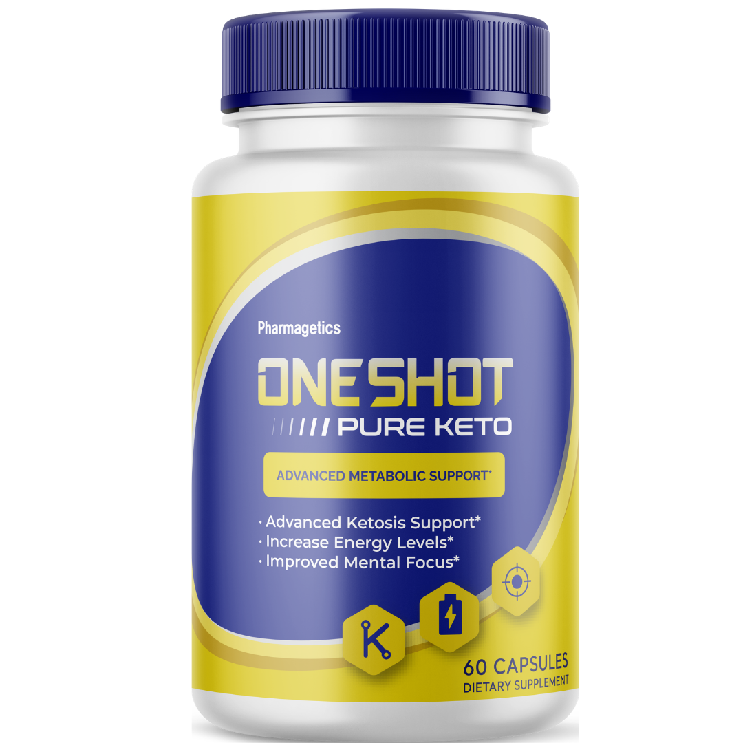 OneShot Pure Keto Supplement, Advanced Ketosis Support 60 Capsules