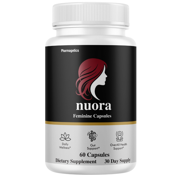 Nuora Feminine Supplement, Gut Health Support Formula 60 Capsules