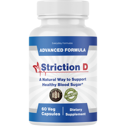 Striction D Healthy Blood Sugar Support Formula 60 Capsules