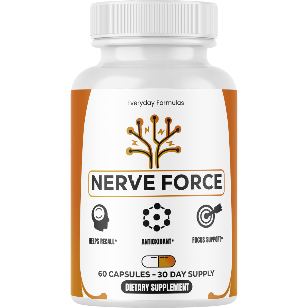 Nerve Force Focus Support Supplement, Antioxidant Formula 60 Capsules