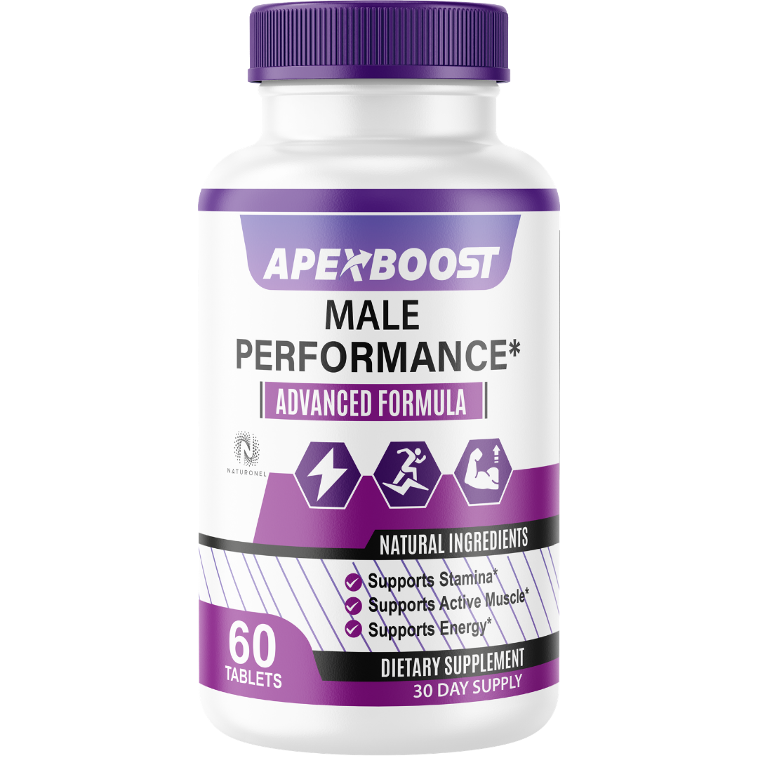 ApexBoost Male Performance Supplement for Men – Advanced Vitality, Stamina & Energy Support with Longjack, Maca, L-Arginine, Ginseng & Tribulus