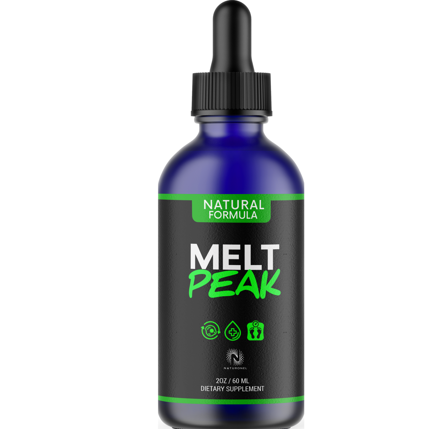 Melt Peak Natural Formula – Liquid Metabolism Support Drops, Fast-Absorbing Daily Wellness Supplement