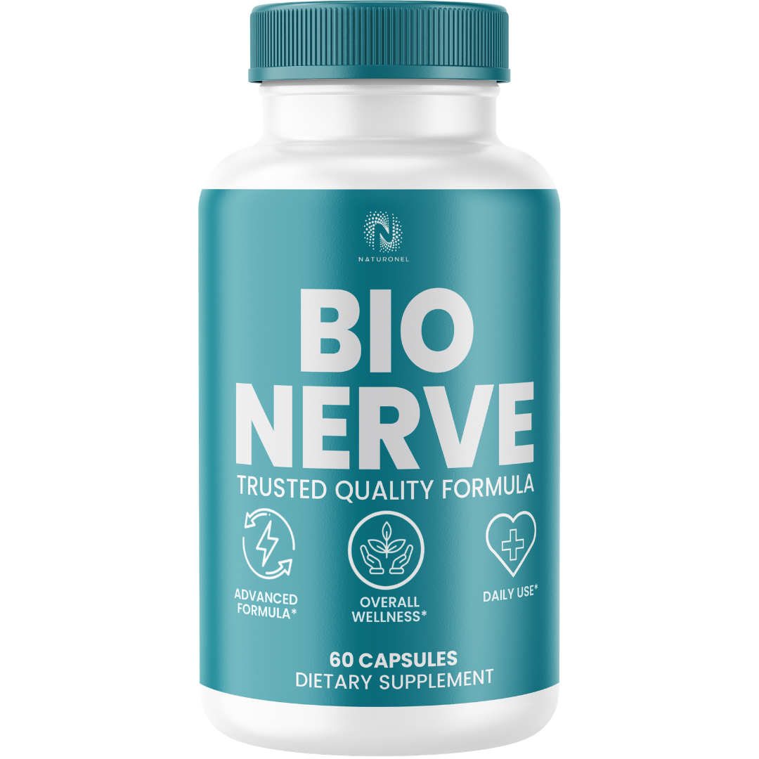Bio Nerve Advanced Nerve Support Formula – Turmeric, Glucosamine, Chondroitin, Frankincense, Ginger, MSM, BioPerine & Quercetin – Overall Wellness Support