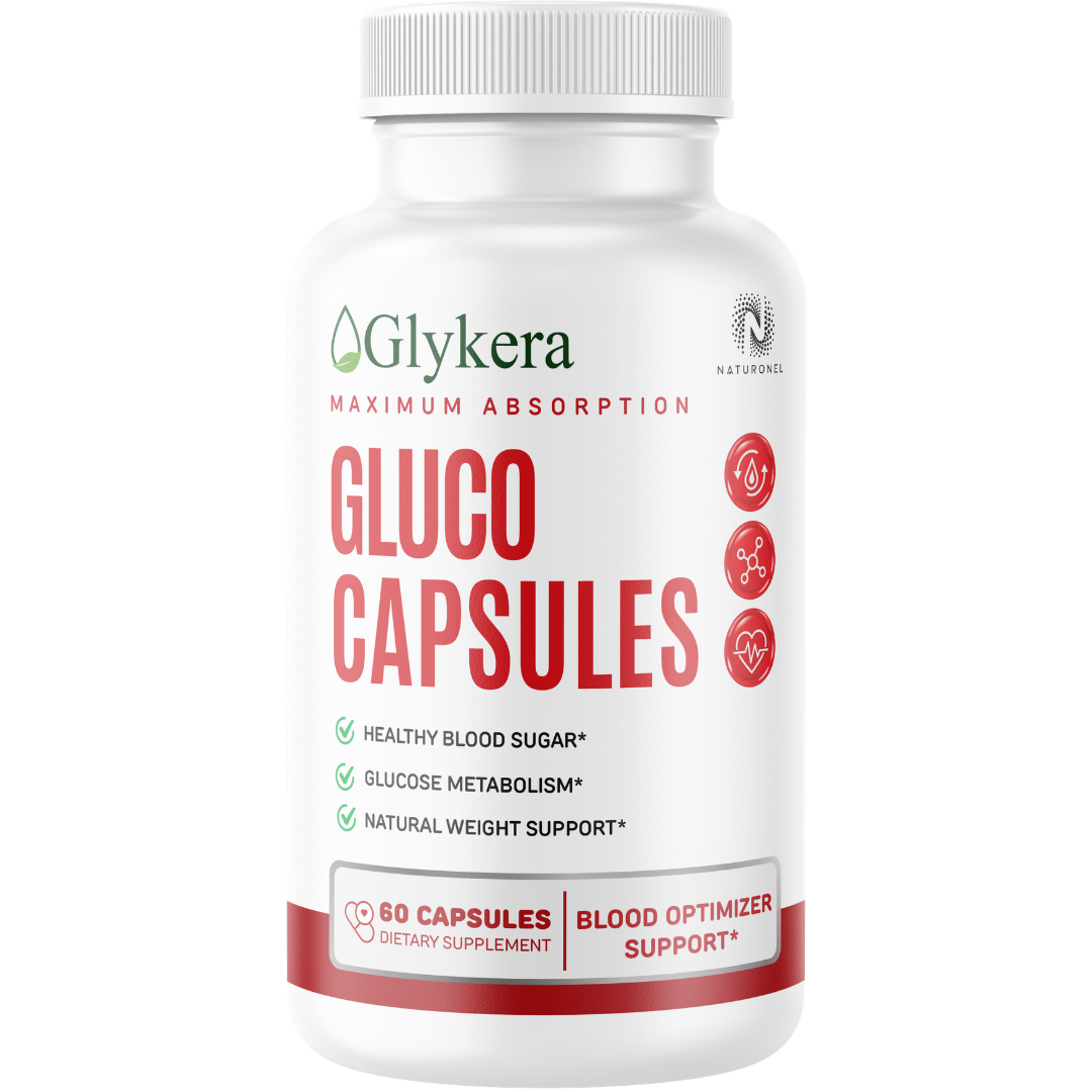 Glykera Gluco Capsules – Maximum Absorption Blood Sugar Support Formula with Chromium, Cinnamon, Bitter Melon, Gymnema, Banaba & Alpha Lipoic Acid – Glucose Metabolism & Weight Support